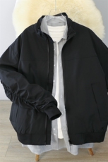 抖音直播飞行立领休闲纯色复古百搭外套美式教练夹克26188-39，男装夹克，星座1402-2