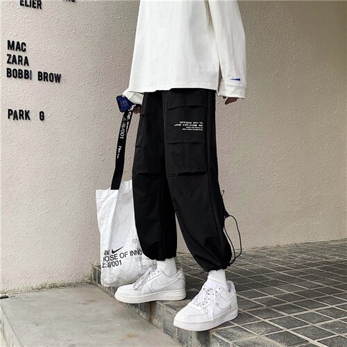 潮牌机能工装裤男宽松直筒百搭束脚休闲裤男生潮流长裤子K219-p30,男装工装外套,星座1008-2