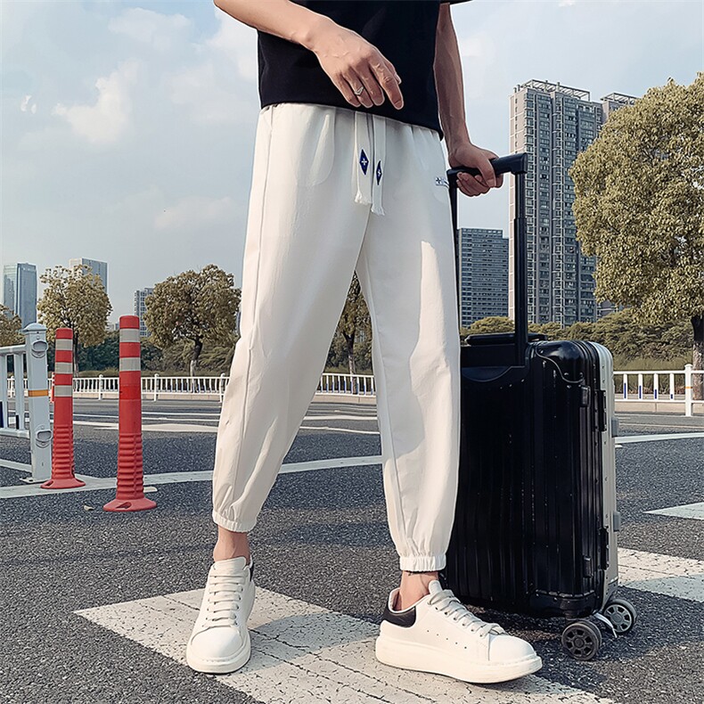 夏季速干运动裤社会小伙痞帅束脚裤休闲九分裤K2048/P50/控78,女装休闲裤,星座313B-2(原星座309A-2)