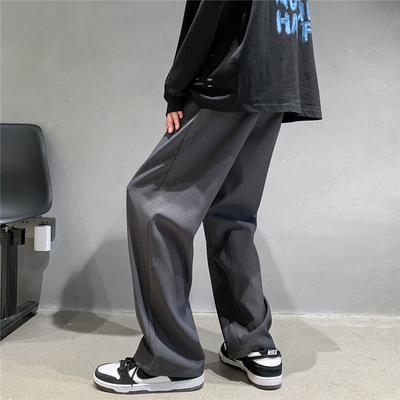 港风23春季新款纯色韩版潮流休闲裤百搭西裤长裤A16P45控68,男装休闲裤,电商A247