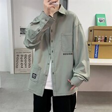 长袖衬衫春款男港风潮流C2116P40，男装衬衫，星座1116-2