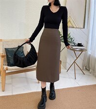 时尚V领袖口链条装饰打底衫，其它，Balance Studio