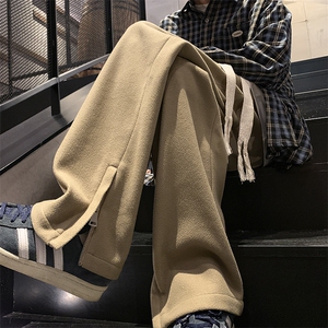 冬季新品毛呢拉链开衩休闲裤大码 M~5XL XZ604-KG70-P50控68图片