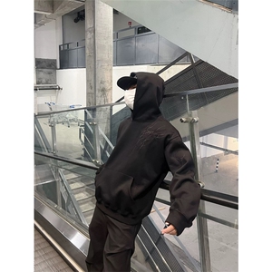 网图有货 美式高街闪电刺绣连帽套头宽松卫衣外套男女 A864-P45图片