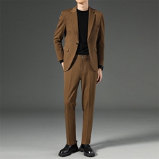 10棕色+毛衣黑+05长裤棕色