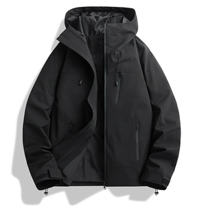 新款男女高品质户外登山服青少年学生冲锋衣夹克外套HS6607图片