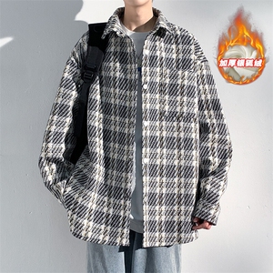 特批P65无差价薄款改小香风翻领棉服男时尚潮银狐绒外套J547J加绒