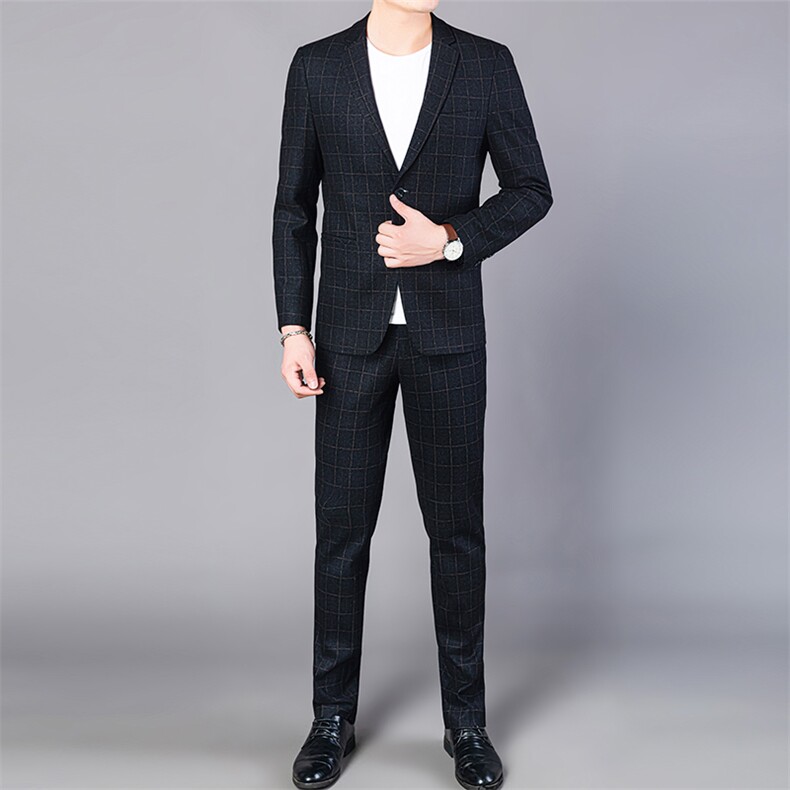 ASD8955春季新款男士西服礼服西装修身商务休闲男装西服套装图片