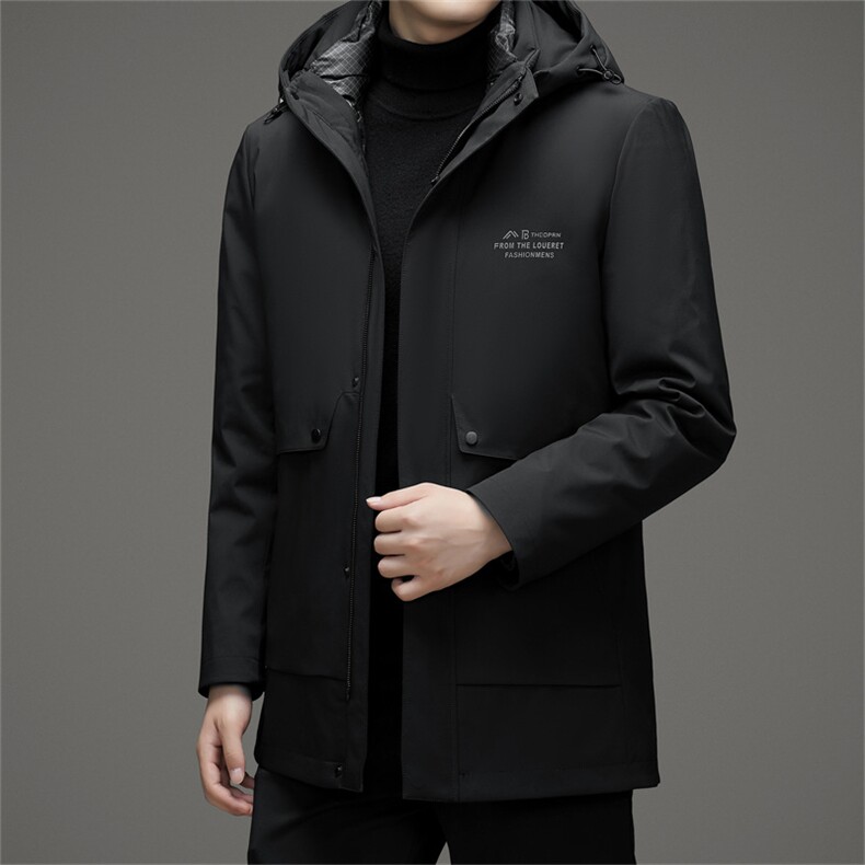 V3133钱塘2020-3冬季厚款商务休闲中年男士85鹅绒羽绒服P273,男装羽绒服,钱塘207-3