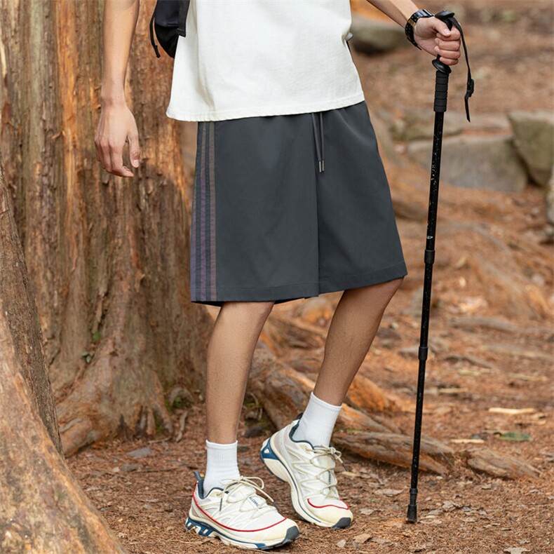 2025夏季新款男士户外运动休闲中裤薄款透气宽松五分裤多袋裤p38,男装牛仔裤,星座1113