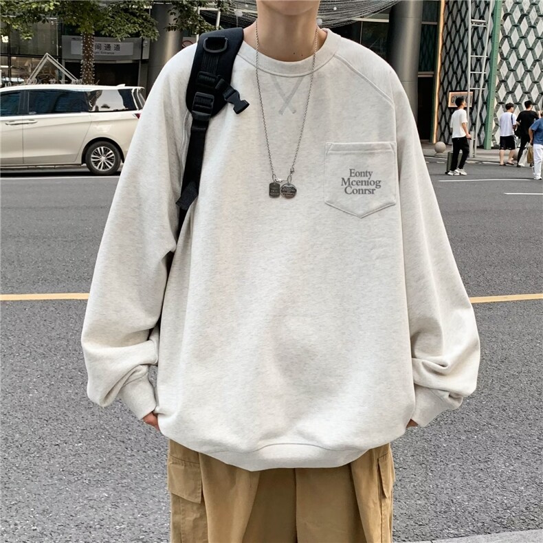 卫衣男韩版潮流字母高街帅气2025春季新款ins宽松外套WB191-P36图片