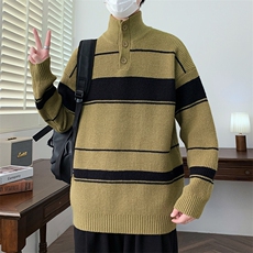 【新品】2025秋冬男士时尚休闲百搭针织毛衣潮流-M019-P45，男装针织衫/毛衣，星座1105-1