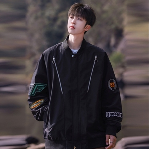 JK0025-P85 2025春季飞行员夹克美式重磅新款棒球服图片