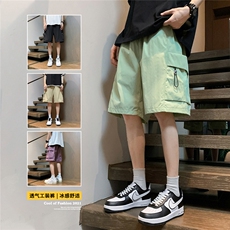 主推夏季工装短裤男宽松工装裤直筒情五分裤A436-6201-P35，男装牛仔裤，电商A436