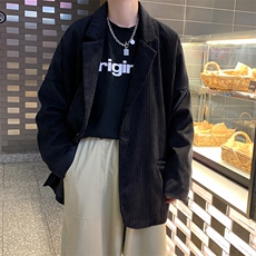 灯芯绒西装秋季潮流休闲ins痞帅小西服男上衣港风炸街W1537-P58，男装夹克，星座512-2