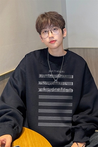 ！圆领卫衣男装港风长袖t恤男外套男 WY505-特P23图片