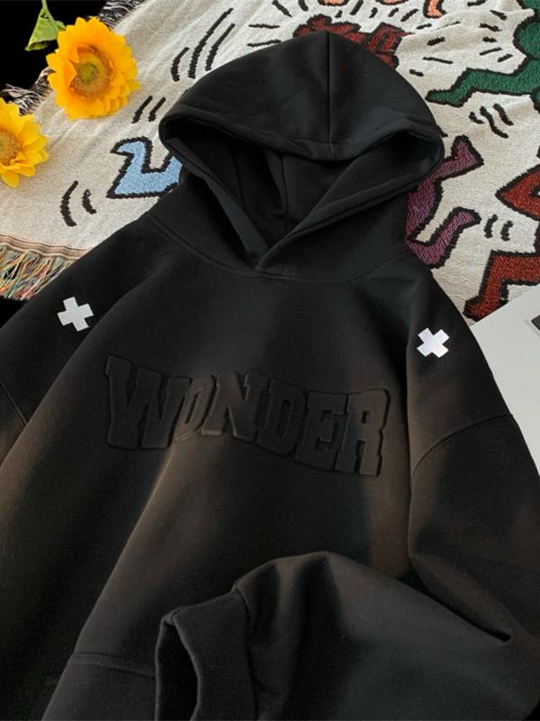 面底同色华棉小标刺绣立体钢印卫衣WY008特P50M-3XL,男装卫衣,电商B325