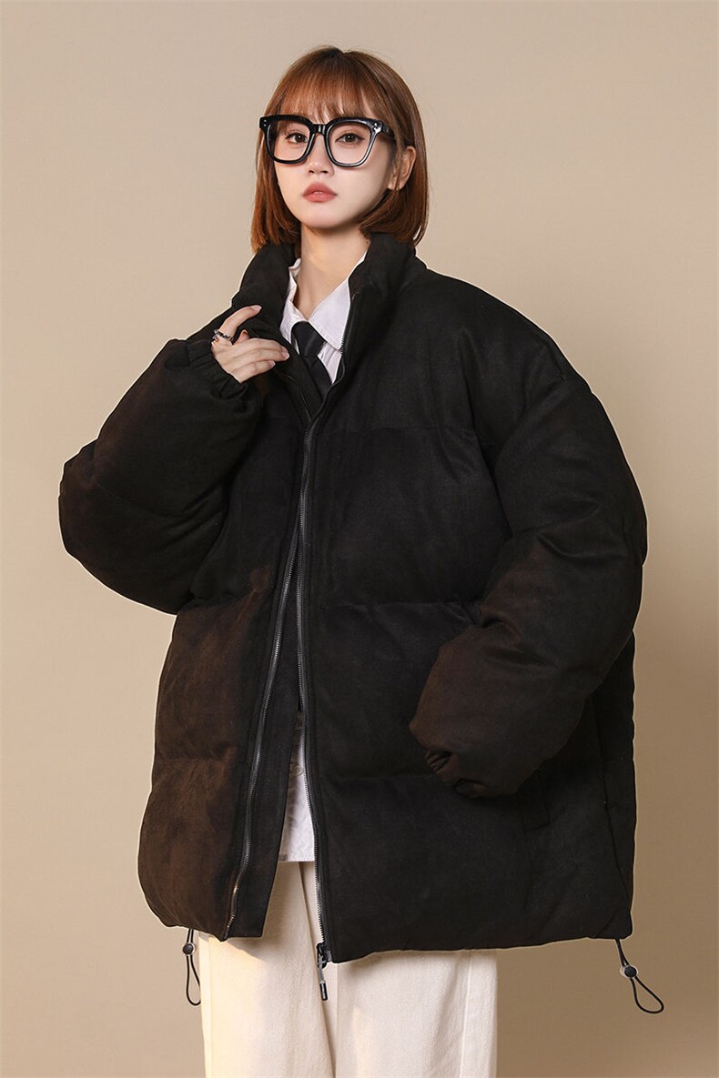 潮流麂皮绒服帅气宽松立领休闲衣A161-8805-P95,男装棉衣,电商A161