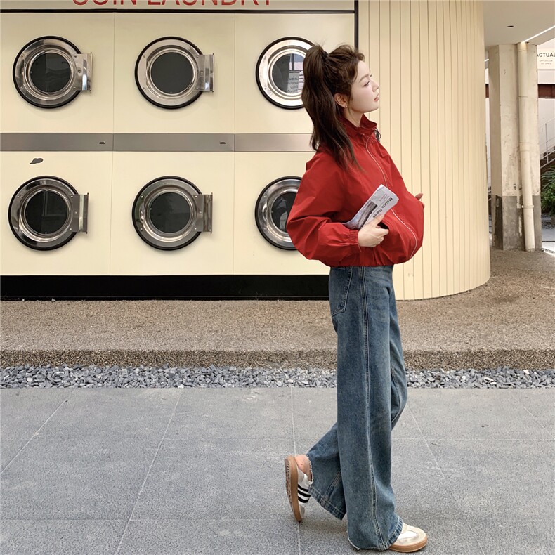 档口现货2025新款春秋女装韩版休闲风衣短外套p145-k218,女装短外套,2C266