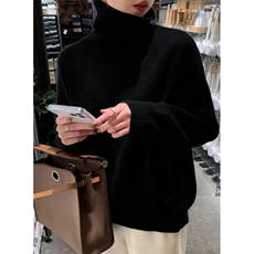 高领毛衣内搭女秋冬季宽松慵懒风针织打底衫上衣MF1330，男装T恤，星座1116A（原606A-3）
