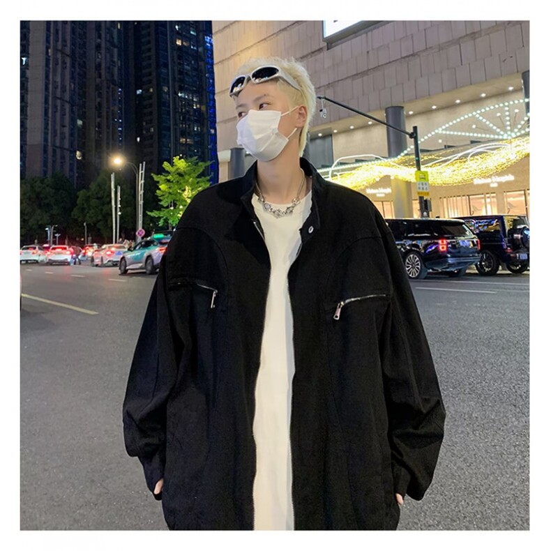 春秋痞帅高街潮牌港风韩版潮流宽松夹克-WT028,男装夹克,星座1002-2
