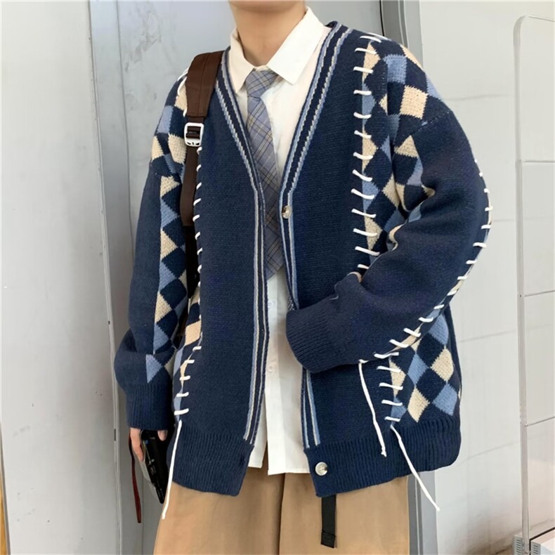 秋冬季新款简约潮流圆领毛衣韩版长袖百搭套头针织衫男M1178-P58,男装针织衫/毛衣,星座512-3