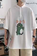 PL57037-P35翻领短袖polo衫男大码胖子半袖t恤男有领保罗衫模特，男装Polo衫，电商A040