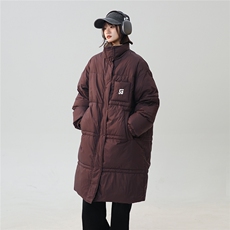 中性风美式复古潮牌中长款羽绒服大码过膝羽绒服男77930P258控378，女装羽绒服，星座226-1