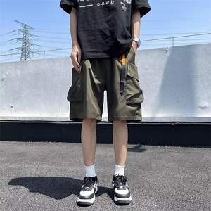 工装短裤男士夏季宽松韩版潮流潮牌休闲外穿运动薄款五分裤子图片