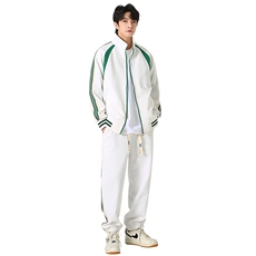 春季现货主推大码立领休闲时尚运动情侣套装男D81P85，男装休闲套装，电商B226