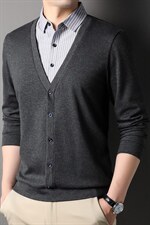 D66232钱塘2020-2中年男士假2件春秋新款白色时尚T恤主推款P72，男装T恤，钱塘207-2