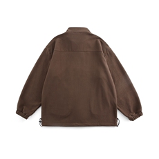 N227羊羔绒外套秋冬潮流休闲套头半拉链口袋加厚百搭棉服夹克，男装夹克，电商S006（B521）