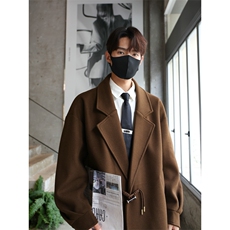 加棉加厚毛呢大衣西服宽松风衣504-F66-P75控118（加棉P85控128），男装西服，星座504