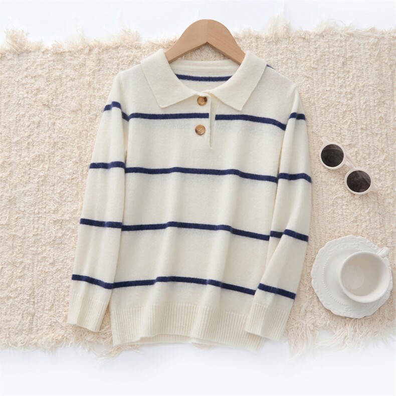 秋冬男女同款时尚百搭休闲简约12针POLO领，童装儿童羊绒衫，跳跳羊儿童羊绒衫