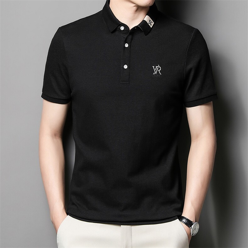 男士夏季短袖POLO衫2023新款时尚潮流简约纯棉短袖T恤男装上衣P55,男装Polo衫,星座1105-3
