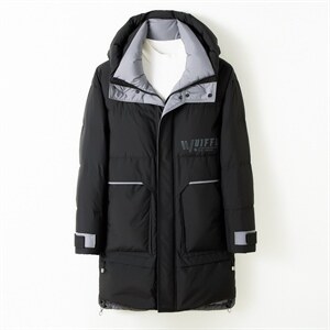 新款羽绒服男白鸭绒中年商务男式爸爸装休闲羽绒外套ALXB817-P385图片