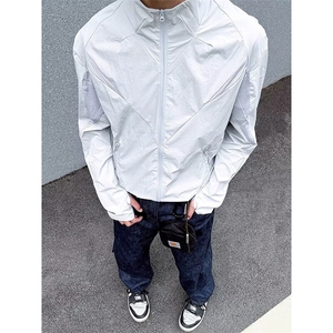 J5257 网图慎用 激光冲孔防晒服防晒衣外套男女夏季网眼骑行外套图片