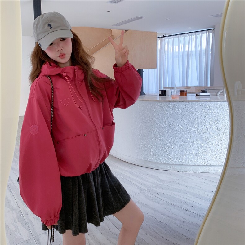 新款秋季休闲戴帽外套2C098-9036P155K218,女装短外套,2C098