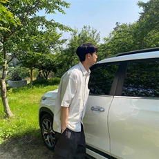 816B-CS023-P45中性风夏季学生休闲韩版条纹短袖衬衫韩男，男装衬衫，星座816B
