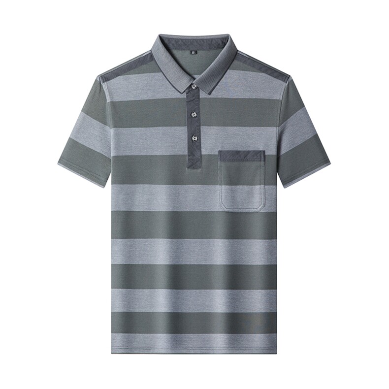 百搭时尚polo男士短袖上衣条纹夏季宽松中年潮流T恤HM8309-P63,男装Polo衫,星座1105-3