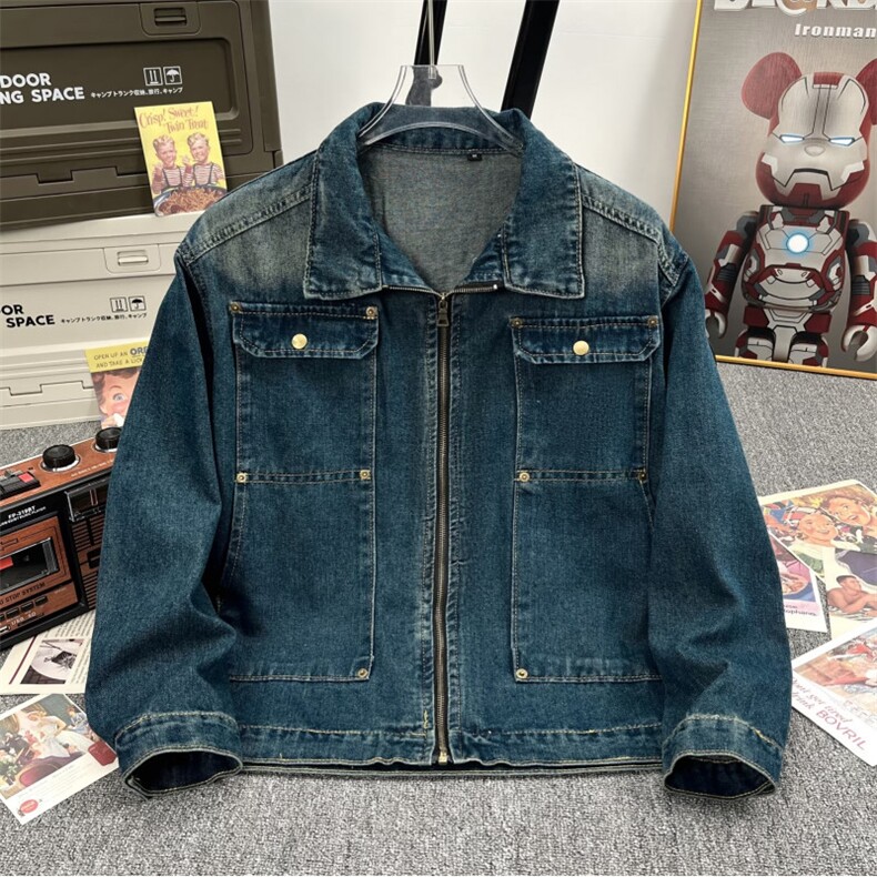 牛仔夹克男2024新款秋季工装潮牌水洗N655-P75,男装夹克,星座1109-3