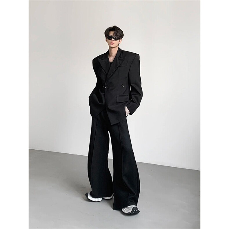 现货~廓形垫肩收腰西服男女休闲西装夹克外套X890-特P95,男装夹克,星座1004-3