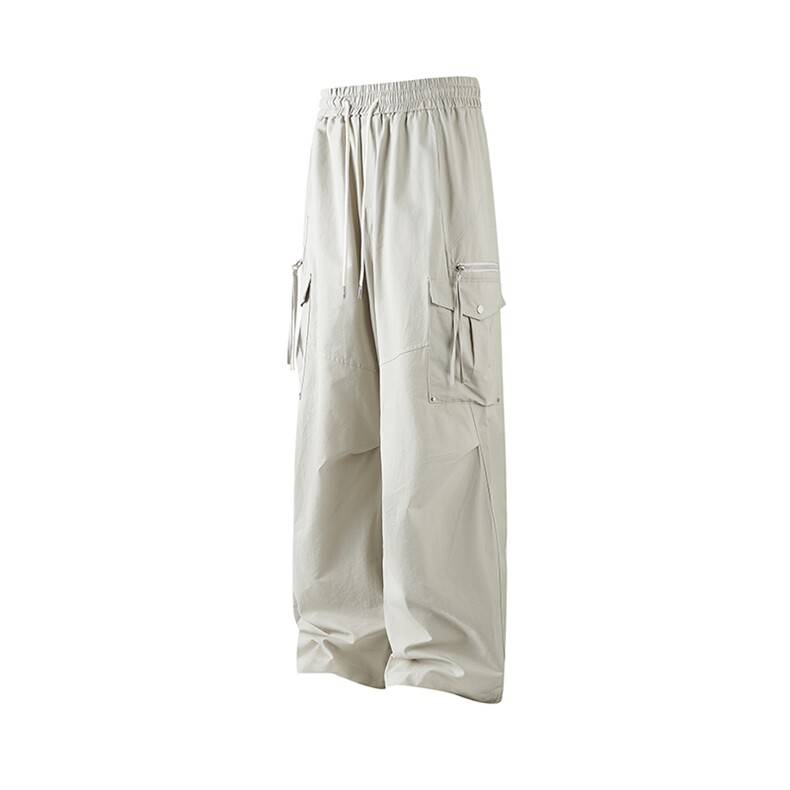 白底宽松大码直筒裤多口袋工装裤长裤休闲裤A014-DY25279,男装工装外套,电商A014