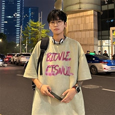 量大优供视频重磅麂皮绒短袖T恤男JPDX218-特P19，男装T恤，电商B367