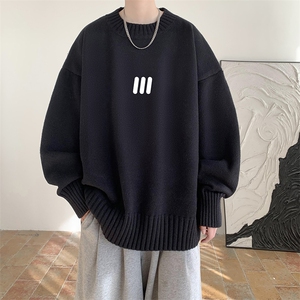 半高领毛衣男大码胖子针织衫毛线衣 M18436-P45 加绒款-P65图片