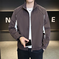 店主风休闲夹克男2025秋款时尚拼接外套男上衣潮B317/8621/P115，男装夹克，电商B317