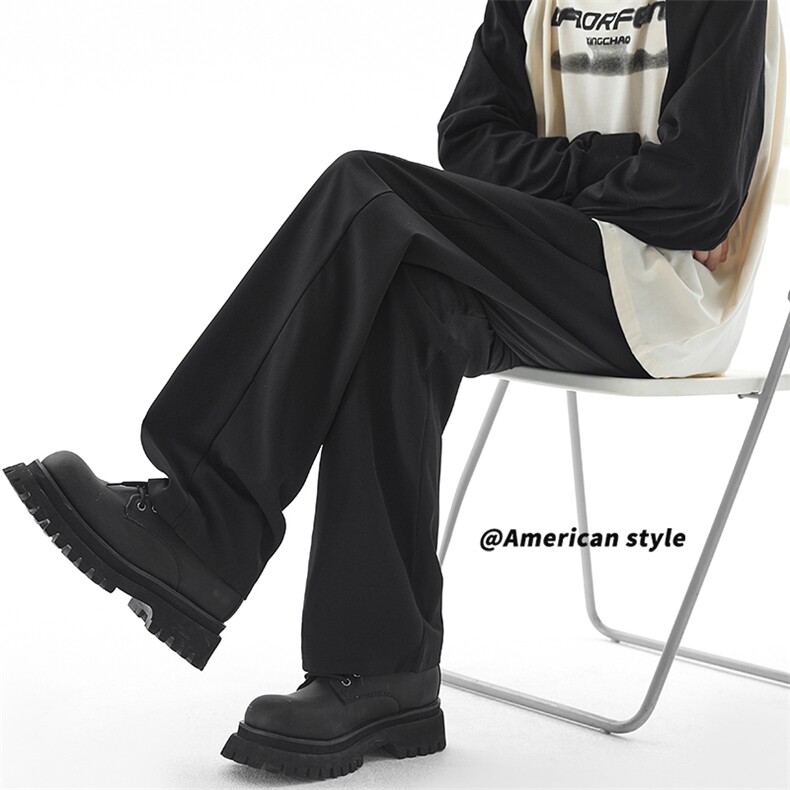 韩版痞帅男高级垂坠感直筒小西裤休闲裤KK215-P28【特价】，男装西裤，电商A007