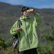 男装夹克B225-W8549-P95-X118-聚酯纤维-连帽防水冲锋衣夹克，男装夹克，电商B225