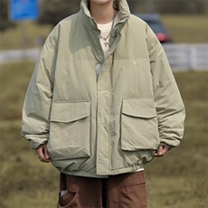 美式高街棉服男冬季痞帅宽松面包服外套潮牌设计感棉衣，男装棉衣，星座716-2