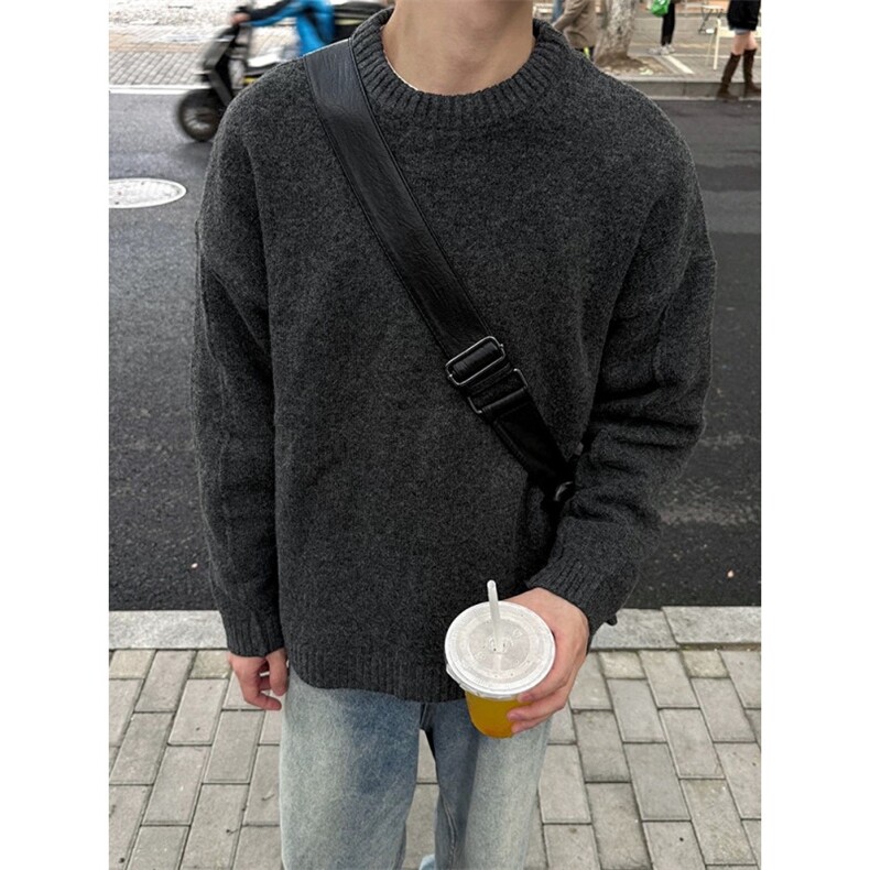 黑色高领加绒加厚针织衫男秋冬高级感保暖打底毛衣重磅内搭毛线衣,男装针织衫/毛衣,星座203-6(原电商259)